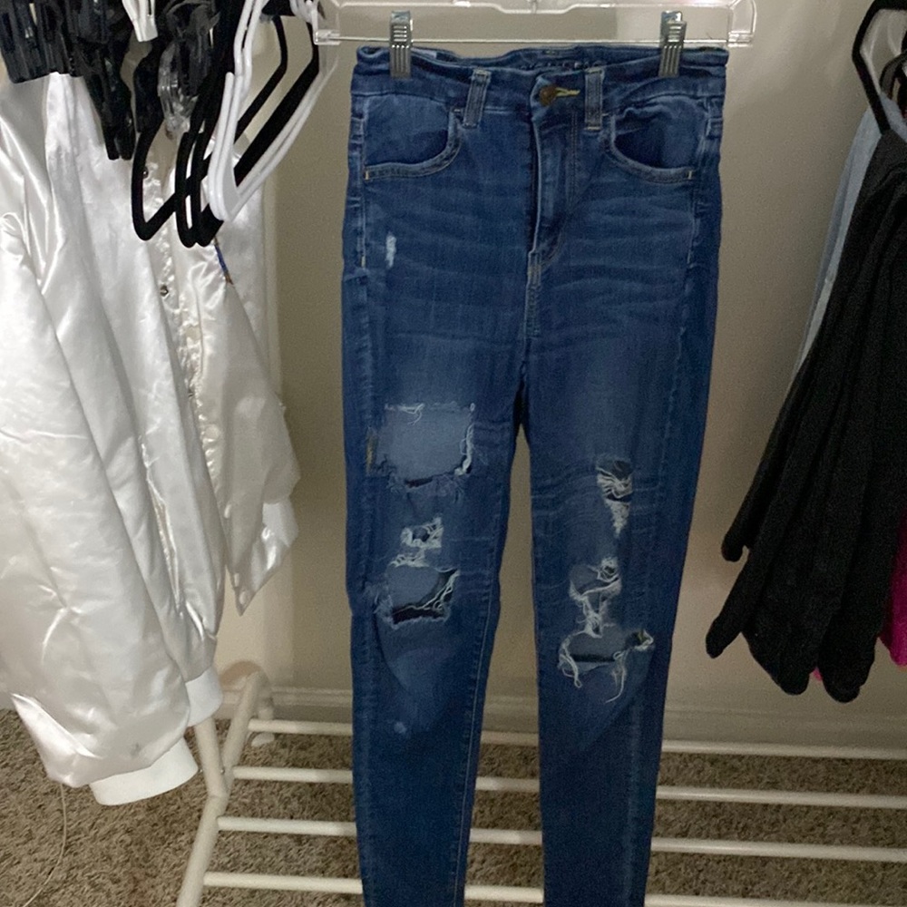 american eagle, stretchy, skinny jeans